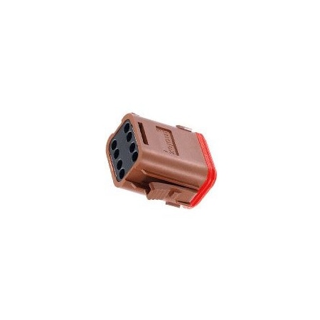 Molex Automotive Connectors Ml-Xt 6Ckt Plug Brwn W/Large Seal 934454207